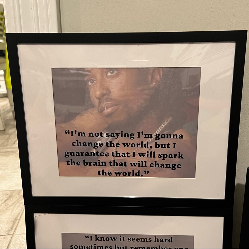 2Pac Tupac Shakur motivational quotes “THRU MY EYES” B&W Print collection - Picture 7 of 13